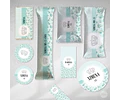 Kit Imprimible Coronita Flores Tiffany Candy Bar Tukit