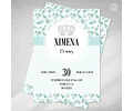Kit Imprimible Coronita Flores Tiffany Candy Bar Tukit