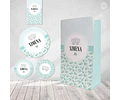 Kit Imprimible Coronita Flores Tiffany Candy Bar Tukit