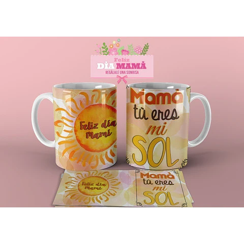 Diseños Plantillas Para Tazas Día De La Madre Sublimación M6