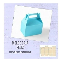 Kit Imprimible Plantilla Cajita Feliz Editable, Cajas Molde