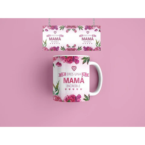 Diseños Plantillas Para Tazas Día De La Madre Sublimación M9