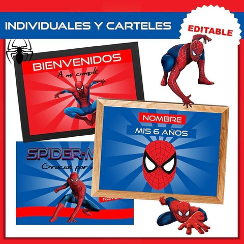 Kit Imprimible Spiderman 100% Editable Hombre Araña