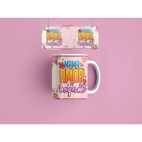 Diseños Plantillas Para Tazas Día De La Madre Sublimación M9