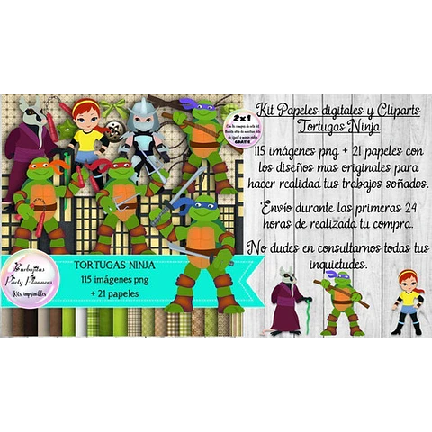 Papeles Fondos Y Cliparts Imagenes Png Tortugas Ninja