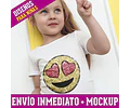Plantillas Diseños Para Remeras Emojis Glitter Sublimación 