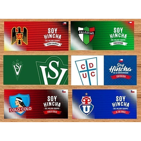 Plantillas Sublimación Tazones - Fútbol Chileno / 59 Diseños