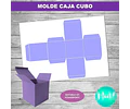 Kit Imprimible Molde Caja Cubo