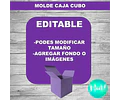 Kit Imprimible Molde Caja Cubo