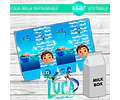 Sorpresita Caja Milk Box Imprimible Editable De Luca