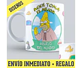 Kit Diseños Plantillas Tazas Los Simpsons Sublimación M2