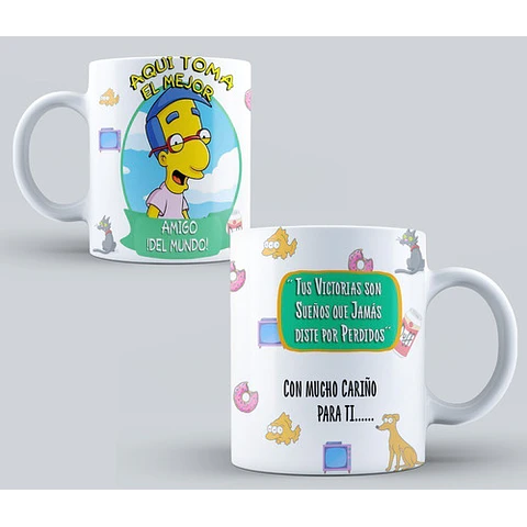 Kit Diseños Plantillas Tazas Los Simpsons Sublimación M2
