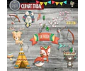 Pack Imágenes Hd Clipart Animalitos Tribal Modelo 1 + Regalo