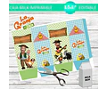 Caja Milk Box Imprimible Editable De La Granja De Zenón