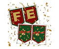 Banderín Imprimible Feliz Navidad Editable +  