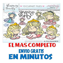 Pack Imágenes Hd Clipart Cuento Bella Durmiente Caperuza