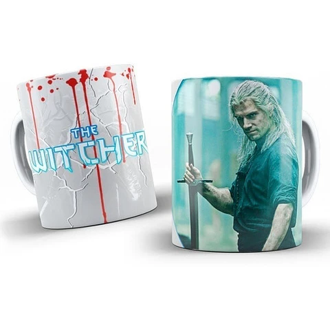 Kit Diseños Plantillas Tazas The Witcher Sublimación 