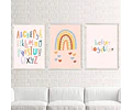 Kit X 6 Láminas Infantiles Imprimibles Arcoíris