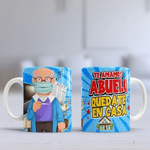 Kit Diseños Plantillas Tazas Abuelas Abuelos Sublimación 