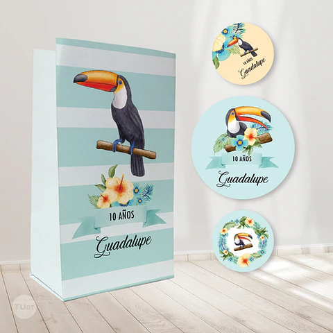 Kit Imprimible Tucan Toucan Tucanes Toucans Aves Birds Candy