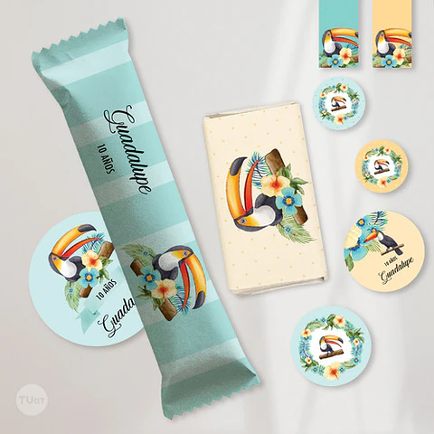 Kit Imprimible Tucan Toucan Tucanes Toucans Aves Birds Candy