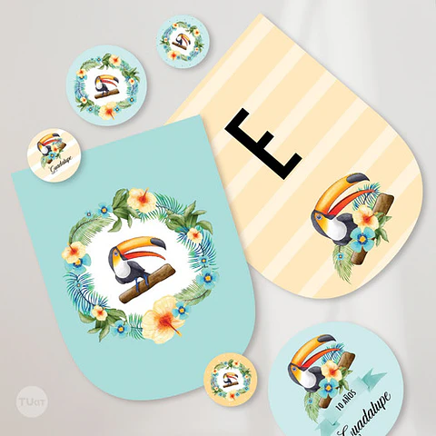 Kit Imprimible Tucan Toucan Tucanes Toucans Aves Birds Candy