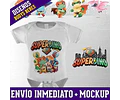 Plantillas Diseños Para Bodys Png Sublimación + Mockups M10