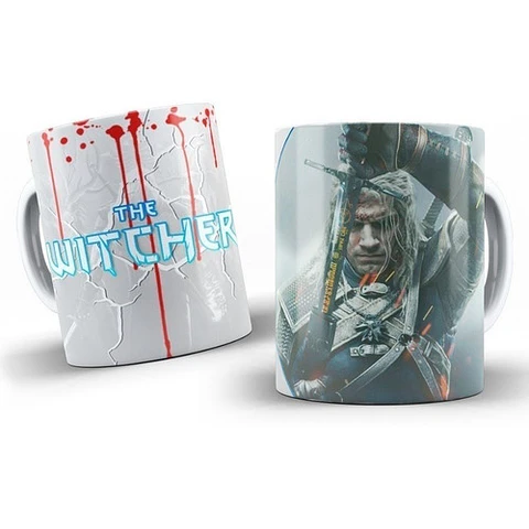 Kit Diseños Plantillas Tazas The Witcher Sublimación 