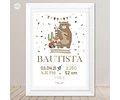Lamina Carte Bienvenida Personalizada Bosque Tribal Tukit