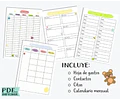 Kit Imprimible Agenda De Embarazo Diario Embarazada Control