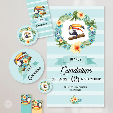Kit Imprimible Tucan Toucan Tucanes Toucans Aves Birds Candy