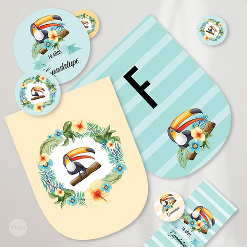 Kit Imprimible Tucan Toucan Tucanes Toucans Aves Birds Candy