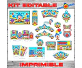 Kit De Plim Plim Para Cumpleaños Imprimible 100% Editable 