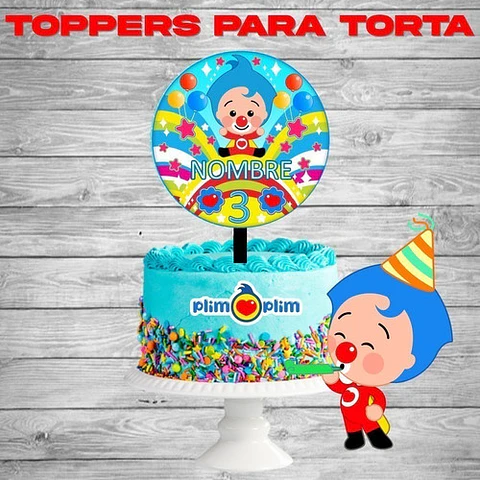 Kit De Plim Plim Para Cumpleaños Imprimible 100% Editable 