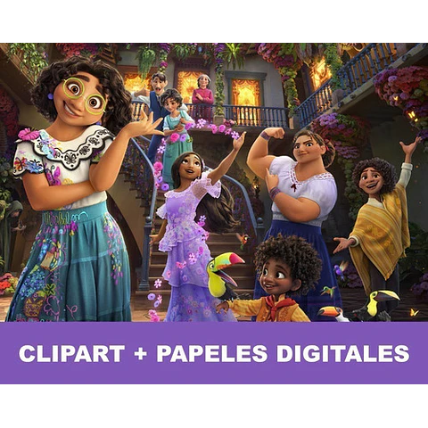 Super Kit Digital Encanto Disney Clipart Png Papeles Fondos