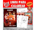 Kit Imprimible Turning Red Editable + Para Colorear