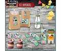 Kit Imprimible Candy Bar Animalitos De La Granja Completo