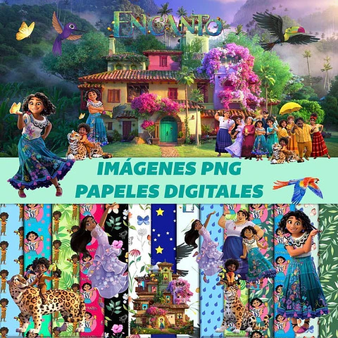 Super Kit Digital Encanto Disney Clipart Png Papeles Fondos