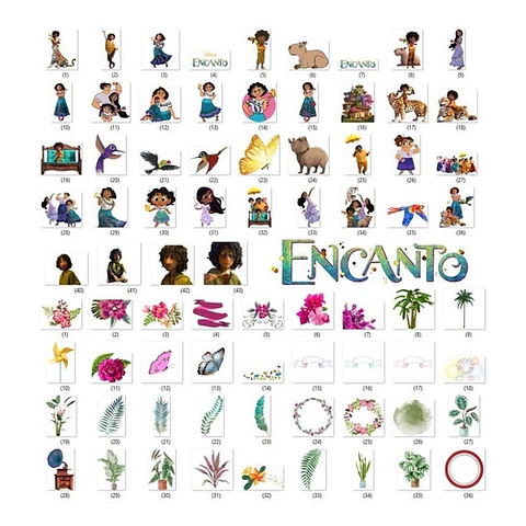 Super Kit Digital Encanto Disney Clipart Png Papeles Fondos