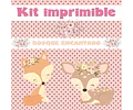 Kit Cumpleaños Animales Bosque Encantado Imprimible Editable