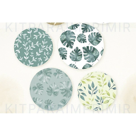 Kit Imágenes Png Cliparts Animales Safari Selva Acuarela 01