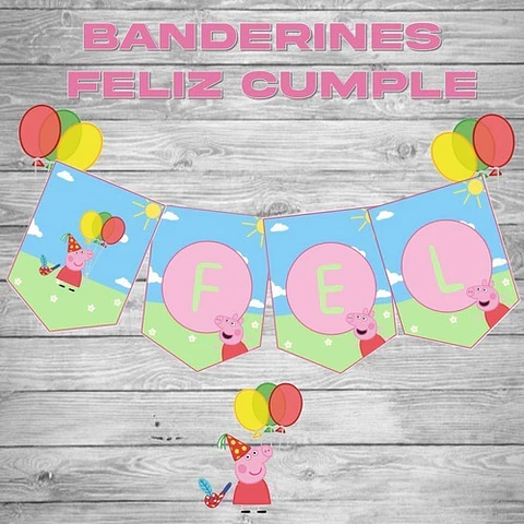 Kit Imprimible Editable Peppa Pig + Libro Colorear