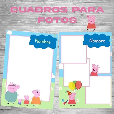 Kit Imprimible Editable Peppa Pig + Libro Colorear