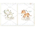 Kit Imágenes Png Cliparts Animales Safari Selva Acuarela 01