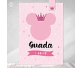 Kit Imprimible Minnie Coronita Glitter Rosa Tukit