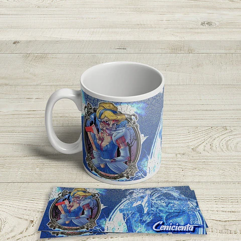 Kit Diseños Plantillas Tazas Princesas Disney Halloween