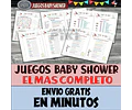 Kit Juegos Baby Shower Pdf + Loteria + Regalo + Full