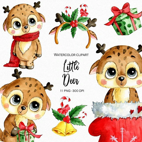 Cliparts Imagenes Png Ciervos En Navidad 2 Is24