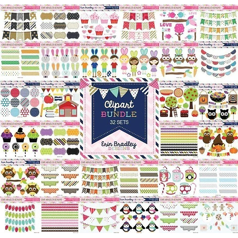 Bundle 2 - Frames, Labels, Guirnaldas, Ribbons Png Completo