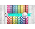 Papeles Small And Large Silver Chevron